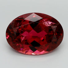 Load and play video in Gallery viewer, 6.87ct Purplish Pink Oval Cut Pink Brazil Tourmaline, IGI Certified
