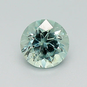 0.70ct Greenish Blue Round Modified Brilliant Montana Sapphire
