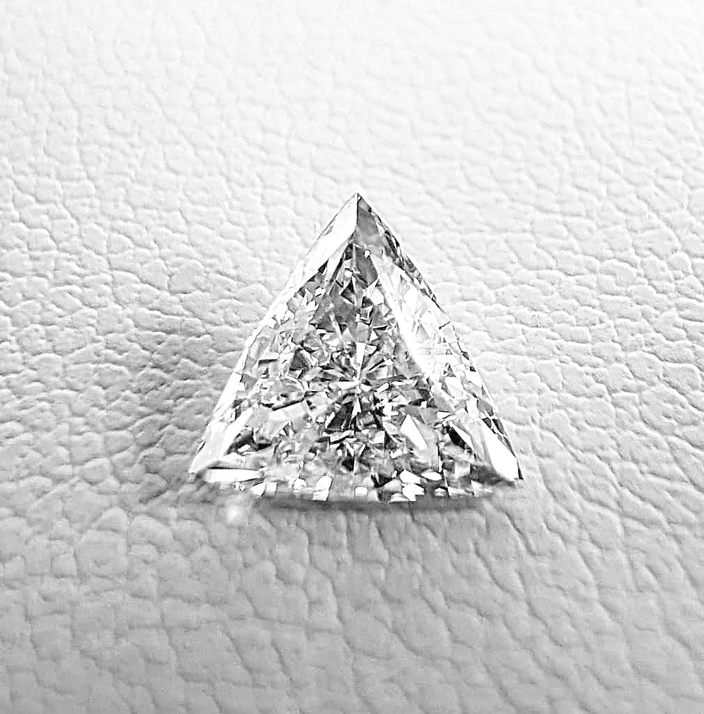 0.56ctw G-H SI Trillion Cut Mined Diamond