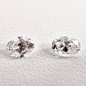 0.54ctw G-H SI Oval Cut Mined Dia. Pair