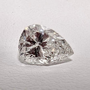0.98ctw I I1 Pear Mined Diamond