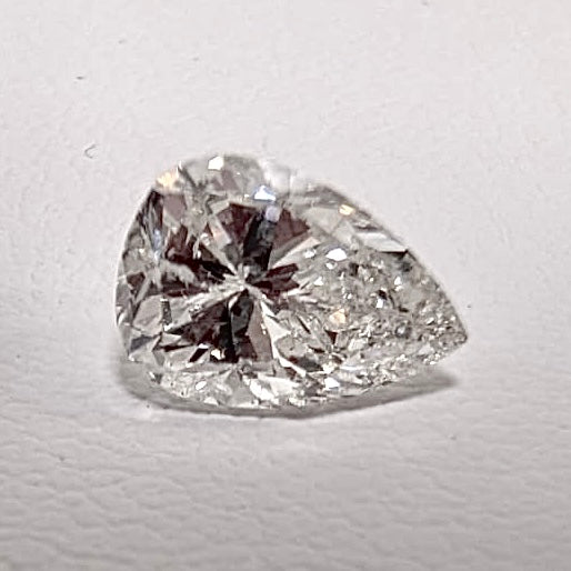 0.98ctw I I1 Pear Mined Diamond