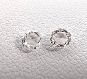 0.3ctw H-I I1 Rose Round Mined Dia. Pair