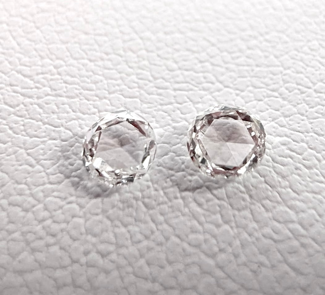 0.3ctw H-I I1 Rose Round Mined Dia. Pair