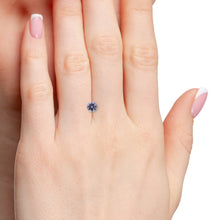 Load image into Gallery viewer, 0.79ct Purple Round Brilliant Montana Sapphire
