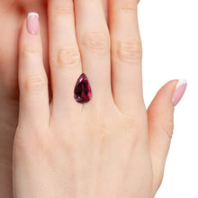 Load image into Gallery viewer, 10.07ct Purplish Pink Pear Shape Pink Brazil Tourmaline, IGI Certified
