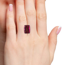 Load image into Gallery viewer, 12.32ct Pinkish Purple Cushion Cut Pink Brazil Tourmaline, IGI Certified
