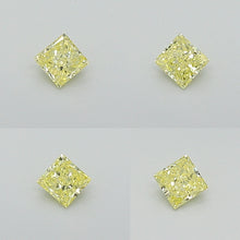Load image into Gallery viewer, 0.49ctw Fancy Light Yellow SI Princess Cut Parcel

