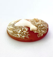 Load image into Gallery viewer, Recycled Shell Oval Cameo - 30x23mm II
