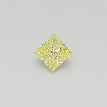 Load and play video in Gallery viewer, 0.28ctw Fancy Light Yellow SI-I1 Princess Cut Parcel
