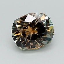 Load and play video in Gallery viewer, 0.94ct Brown Green Modified Cushion Brilliant Montana Sapphire
