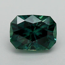 Load and play video in Gallery viewer, 1.12ct Greenish Blue Cut Cornered Rectangular Modified Brilliant Montana Sapphire

