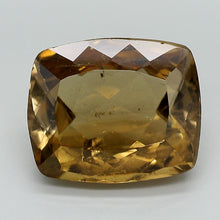 Load and play video in Gallery viewer, 8.15ct Brownish Yellow Cushion Cut Yellow Brazil Tourmaline, IGI Certified
