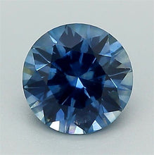 Load and play video in Gallery viewer, 1.22ct Blue Round Brilliant Montana Sapphire
