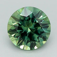 Load and play video in Gallery viewer, 1.82ct Blue Green Round Brilliant Montana Sapphire
