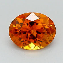 Load and play video in Gallery viewer, 1.06ct Orange Oval Brilliant Montana Sapphire
