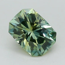 Load and play video in Gallery viewer, 1.16ct Green Cut Cornered Rectangular Modified Brilliant Montana Sapphire
