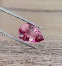 Load and play video in Gallery viewer, 12.81ct Pink Pear Shape  Brazil Tourmaline, IGI Certified
