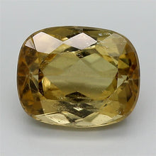 Load and play video in Gallery viewer, 3.68ct Brownish Yellow Cushion Cut Yellow Brazil Tourmaline
