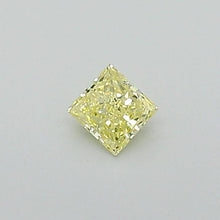 Load and play video in Gallery viewer, 0.49ctw Fancy Light Yellow SI Princess Cut Parcel
