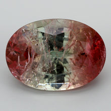 Load and play video in Gallery viewer, 15.14ct Pink and Green Oval Cut Pink Brazil Tourmaline, IGI Certified
