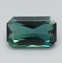 Load and play video in Gallery viewer, 1.34ct Blue-Green Emerald Cut Sapphire  (Kenya)
