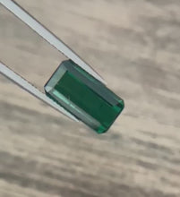 Load and play video in Gallery viewer, 3.08ct Green Emerald Cut  Brazil Tourmaline

