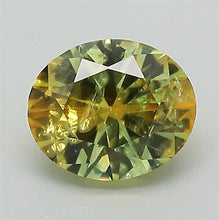 Load and play video in Gallery viewer, 1.22ct Yellow Oval Modified Brilliant Montana Sapphire
