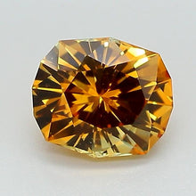 Load and play video in Gallery viewer, 1.15ct Orange Modified Cushion Brilliant Montana Sapphire

