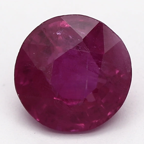 0.46ct Round Purplish Red Recycled Natural Ruby