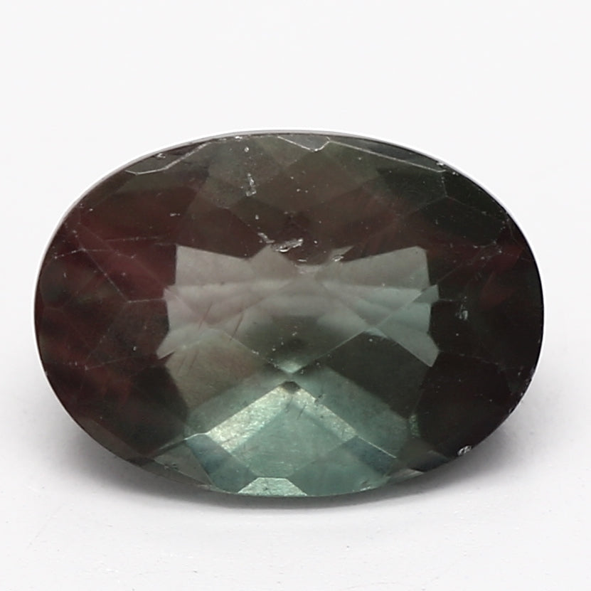 0.75ct Oval Green and Orange Recycled Treated Andesine