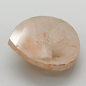 2.45ct Fancy Orangy Gray I3 Pear Shape Rose Diamond