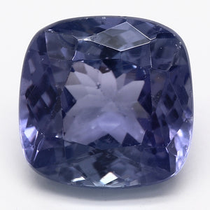 2.32ct Cushion Bluish Violet Recycled Natural Tanzanite