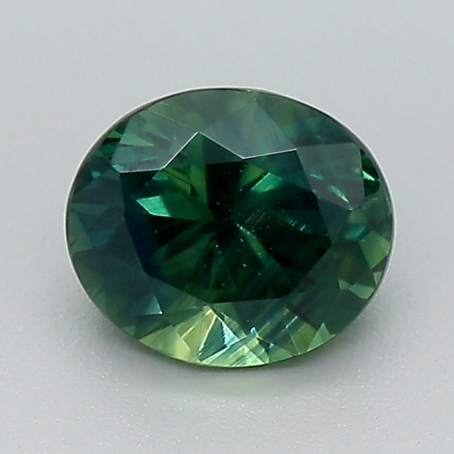 1.19ct Green Oval Cut Sapphire  (Kenya)