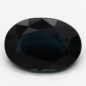 0.82ct Oval Dark Blue Recycled Natural Sapphire