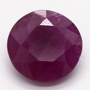 0.46ct Round Purplish Red Recycled Natural Ruby