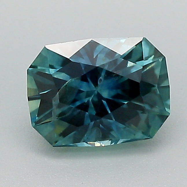 0.95ct Blue Cut Cornered Rectangular Modified Brilliant Montana Sapphire