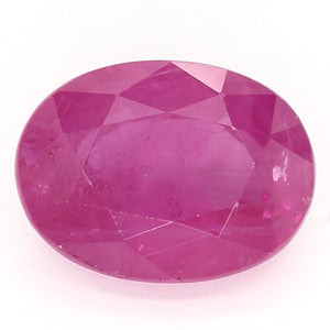 1.14ct Oval Purplish Red Recycled Natural Ruby