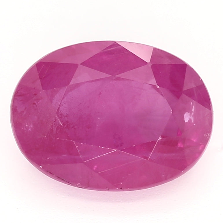 1.14ct Oval Purplish Red Recycled Natural Ruby