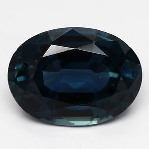 0.9ct Oval Dark Blue Recycled Natural Sapphire