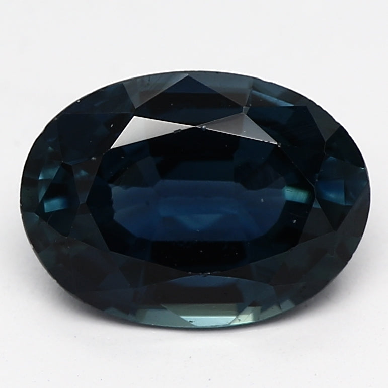 0.9ct Oval Dark Blue Recycled Natural Sapphire