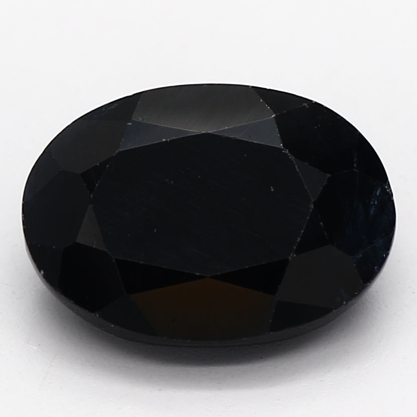 1.23ct Oval Dark Blue Recycled Natural Sapphire
