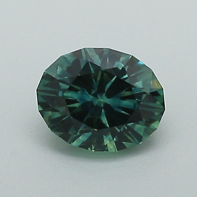 0.76ct Greenish Blue Oval Brilliant Montana Sapphire