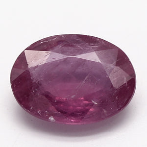 0.97ct Oval Pinkish Red Recycled Glass Filled Composite Ruby*