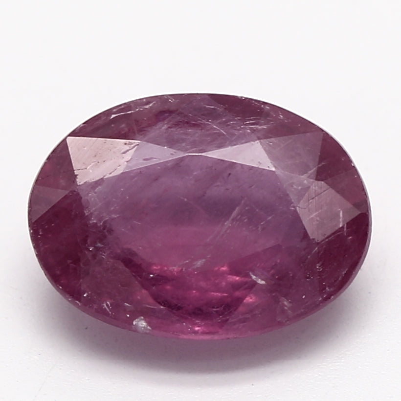 0.97ct Oval Pinkish Red Recycled Glass Filled Composite Ruby*