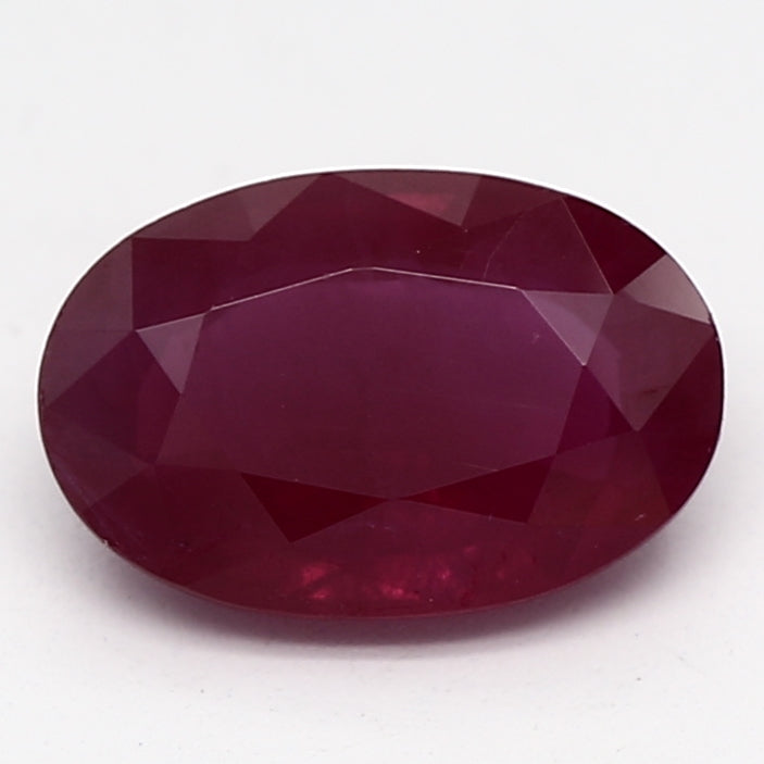 0.54ct Oval Purplish Red Recycled Natural Ruby