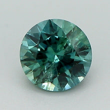 Load image into Gallery viewer, 1.00ct Greenish Blue Round Brilliant Montana Sapphire
