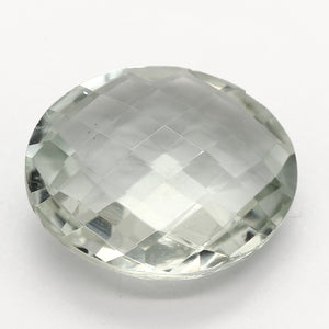 3.74ct Oval Light Green Recycled Synthetic Quartz