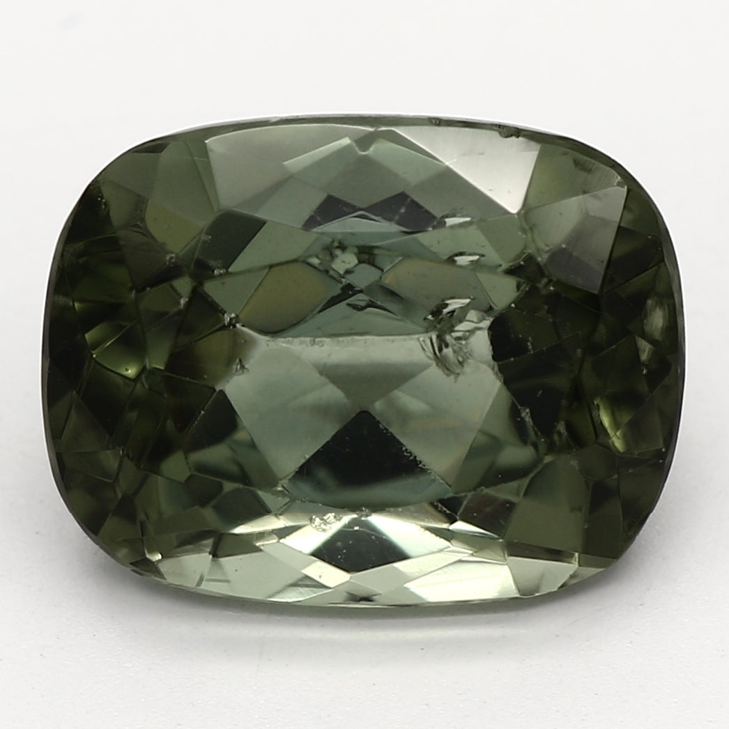 2.36ct Cushion Green Recycled Natural Green Tourmaline