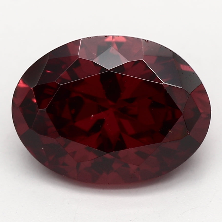 2.09ct Oval Orange Recycled Cubic Zirconia